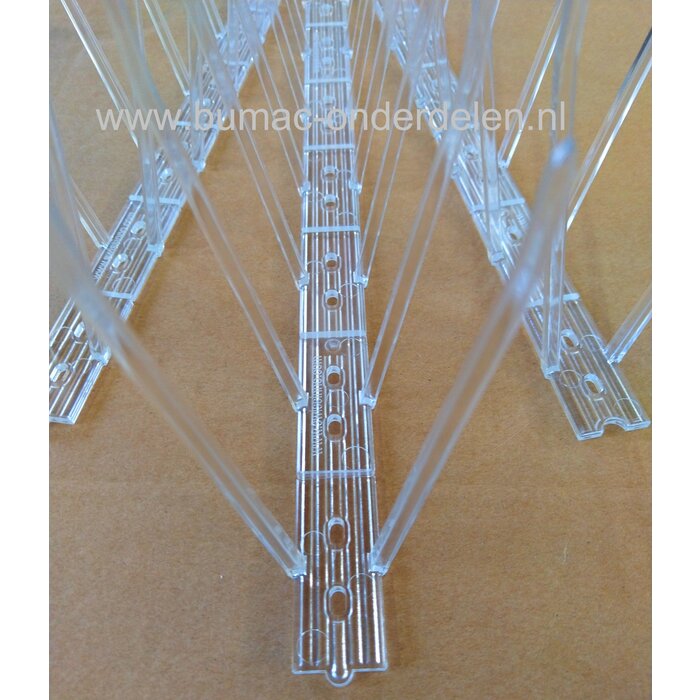 Duivenpinnen 100cm (3x33,3cm) zijn eenvoudig te monteren en klaar voor gebruik om vervelende vogels en duiven weg te jagen. Permanent, Onderhoudsvrij,  UV-en weerbestendig, Onzichtbaar Transparant Onopvallend en Flexibel Eenvoudige montage