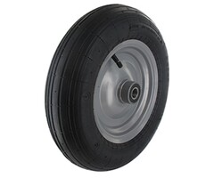 Wiel met lager voor Aanhanger, Kruiwagen, Kar achter Zitmaaier, Frontmaaier, Band, Gelagerd Wiel, Aanhangwagen Wiel met Lager, Binnenband en Buitenband