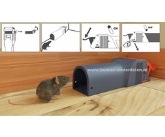 No See No Touch Muizenval,  Een Val die U het zicht op de gevangen en gedode muis bespaart en ook contact tijdens het weggooien vermijdt. Gebruiksklaar inclusief aas, Vangproces niet zichtbaar, Hygiënisch en veilig, geen huidcontact met het dier, Discrete