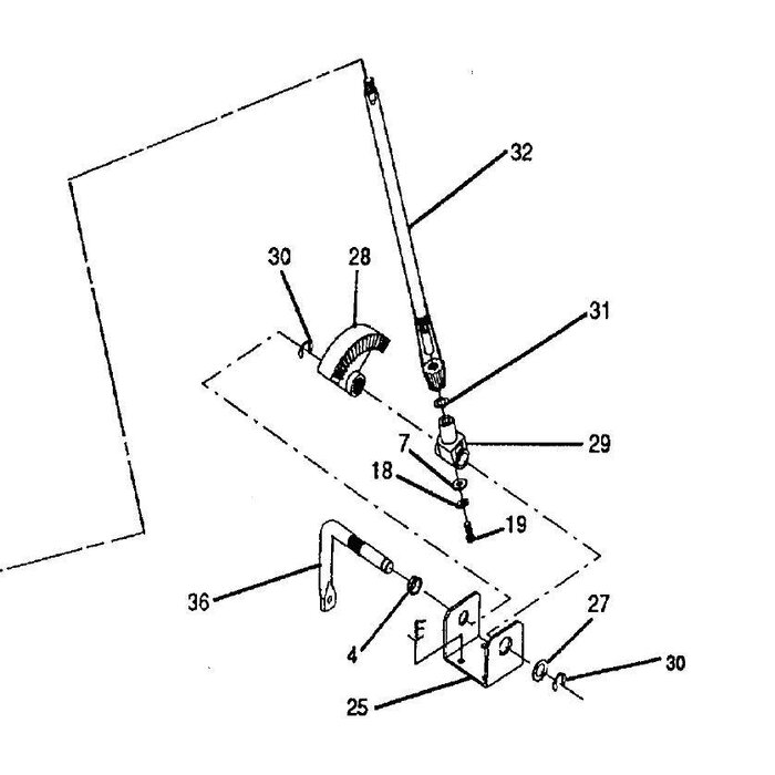Stuuras met Tandwiel voor Oudere Zitmaaiers van YardPro - Rally - Husqvarna - Wizard - AYP - Partner - Lazer - Roper