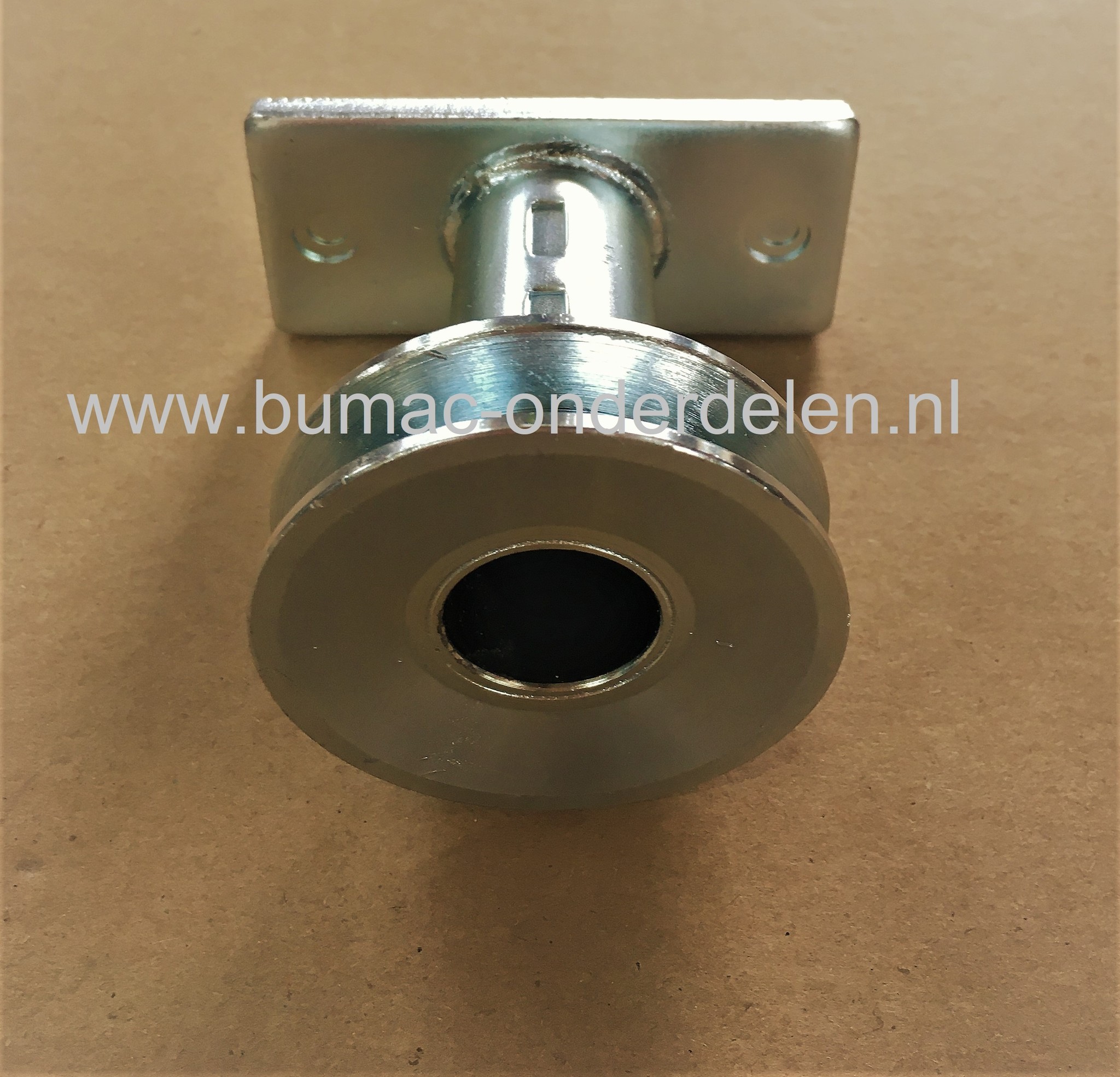 Meshouder met v snaarpoelie voor MTD, Wolf, YardMan, CubCadet, Bolens, grasmaaier, gazonmaaier, loopmaaier, duwmaaier, 46SPB, 46SPO, 48SPB, 53SPB, 53SPO, 511.GLS46A, 511.GLS53A, BL5053, BL6053, CC42SPO, CC46, CC48SPO, CC53SPB, GL46SPO, MTD42S, Optima46SPO