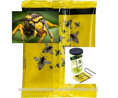 Navulverpakking Wespen-Val, Inhoud 2 zakjes lokstof. Bijvullen - zo eenvoudig Voer elke 2-3 weken opnieuw aas. Dompel voor hergebruik de hele val onder in een sopje om levende insecten te doden en maak de val schoon. Wespen vanger, Wespen val, wespen lokd