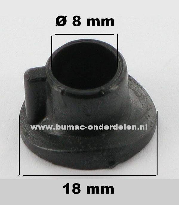 Bus Castelgarden - Stiga - Mountfield - Alpina, Kunststof Bus gebruikt voor hendel Motorrem bij Grasmaaier - Loopmaaier - Cirkelmaaier - Benzinemaaier