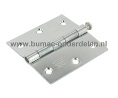 Scharnier vierkant 75x75x6 mm, 6 mm montagegaten Hang- en sluitwerk waarmee ramen, deuren, en luiken bevestigd worden aan deur, kozijnen om soepel te kunnen draaien Scharnier, Hengsel, Draaiverbinding, Koppeling, Draaiconstructie, Deur, Raam, Kozijn