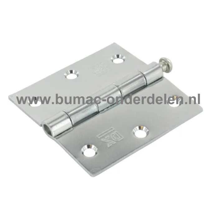 Scharnier vierkant 90x90x6 mm, 6 mm montagegaten Hang- en sluitwerk waarmee ramen, deuren, en luiken bevestigd worden aan deur, kozijnen om soepel te kunnen draaien Scharnier, Hengsel, Draaiverbinding, Koppeling, Draaiconstructie, Deur, Raam, Kozijn