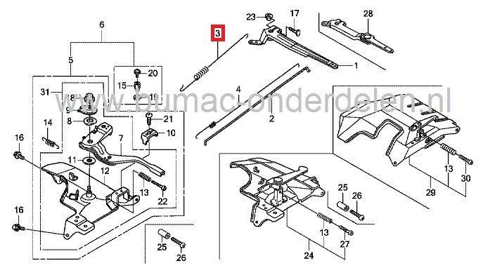 Honda Regulateurveer GX390 Motor met Horizontale Krukas op Kantensnijder - Tuinfrees - Waterpomp - Aggregaat - Houtversnipperaar - Generator - Kart - Enz