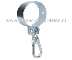 Schommelhaak 50 mm Verzinkt Schommelhaak kan gebruikt worden om een schommel aan een ronde balk te laten hangen Veiligheidshaak - Schommelhaak- Krulhaak met Houtdraad Staalkabels, Schalmketting, Touwen, Schommel Industrie Werkplaats, Garage Schuur, Tuin