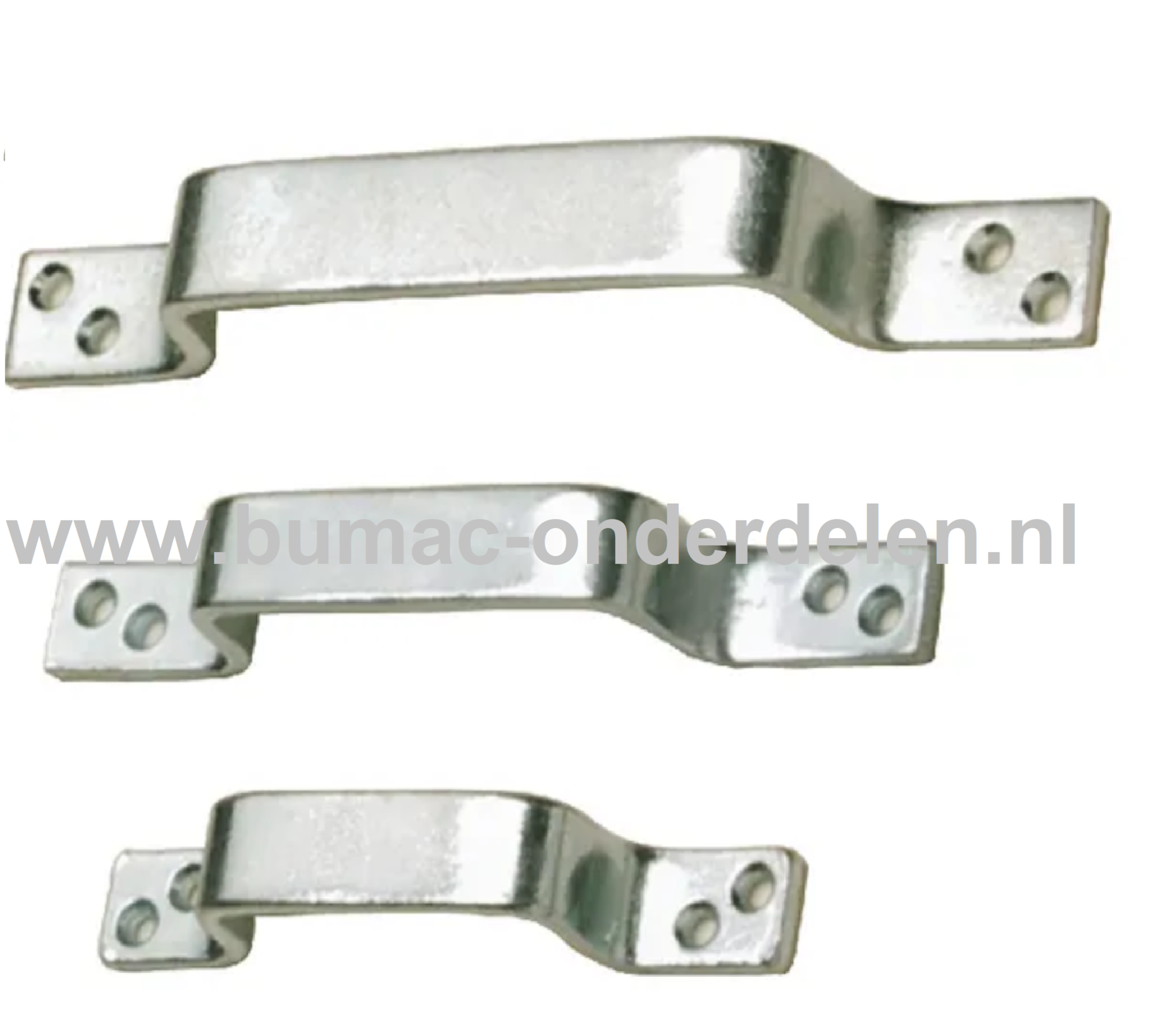 Handgreep 210 mm Montagegaten 5mm Verzinkt Een handgreep kan je verbinden/bevestigen  aan deuren, kisten, ramen, poorten, kasten Door een handgreep kan je makkelijk en eenvoudig een deur, kist, raam poort openen Handgreep, Handvat, Beugel 210 x 25 mm