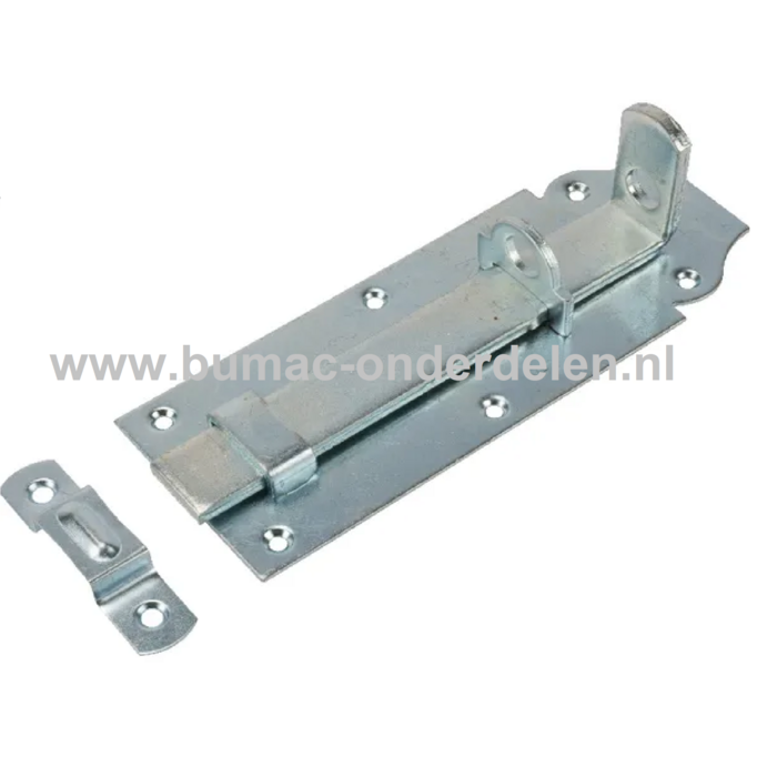 Slotschuif vlak 120x45 mm Verzinkt Een slotschuif is een schuifmechanisme om een deur te vergrendelen Door het slotoog wat de slotschuif heeft kan je de slotschuif met een slot vergrendelen De schuif bestaat uit een vierkante pen Slotschuif, Schuif, Pen,