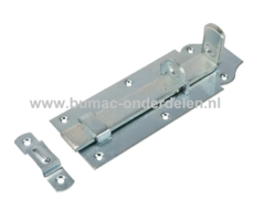 Slotschuif vlak 140x55 mm Verzinkt Een slotschuif is een schuifmechanisme om een deur te vergrendelen Door het slotoog wat de slotschuif heeft kan je de slotschuif met een slot vergrendelen De schuif bestaat uit een vierkante pen Slotschuif, Schuif, Pen,