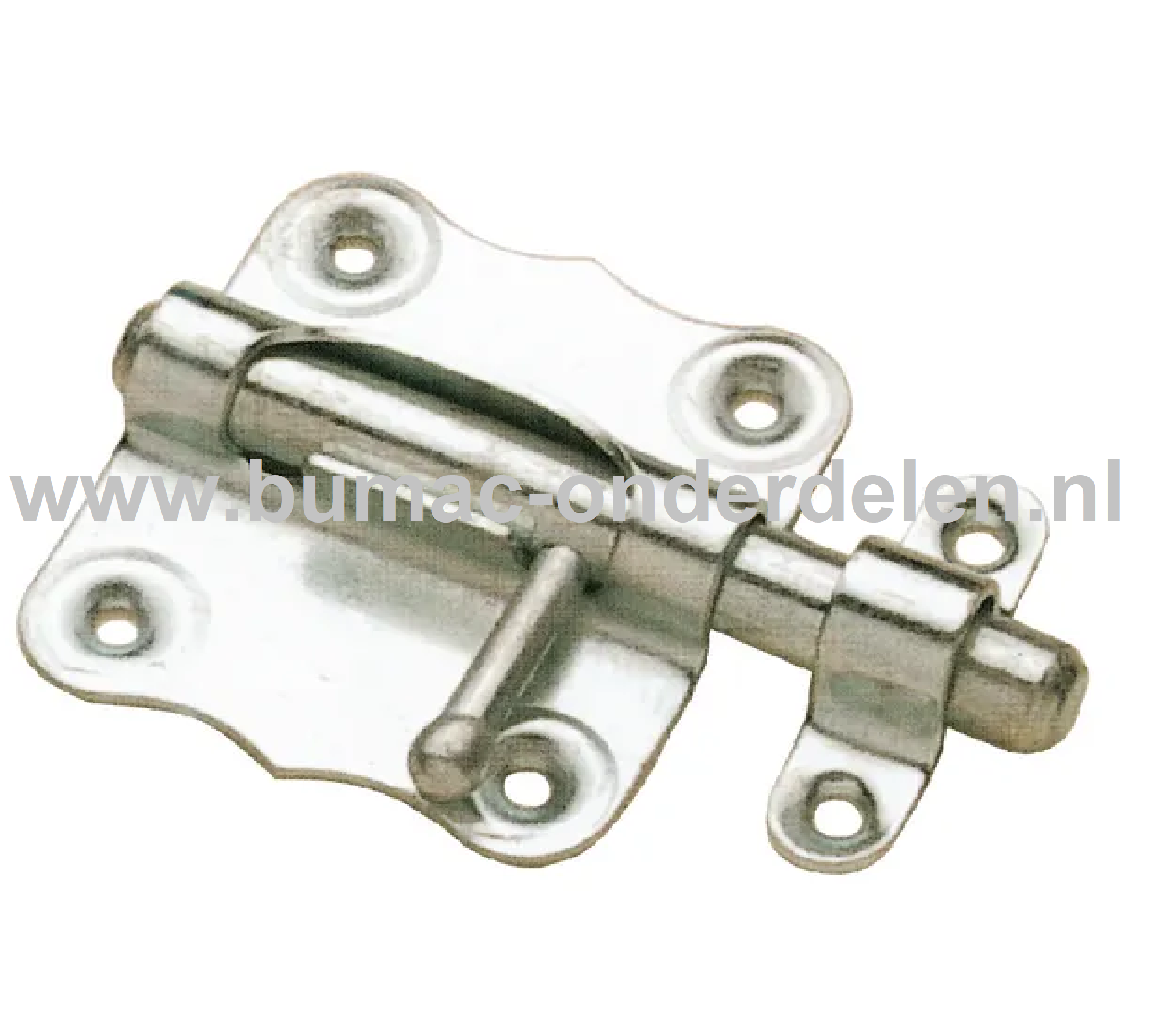 Grendel 40x40x8 mm Verzinkt, Grendel is een schuifmechanisme om een Deur of Kist te vergrendelen De schuif bestaat uit een ronde pen Grendel, Schuif, Pen, Afsluitbout, Slot, Deur sluiter, Hang- en sluitwerk