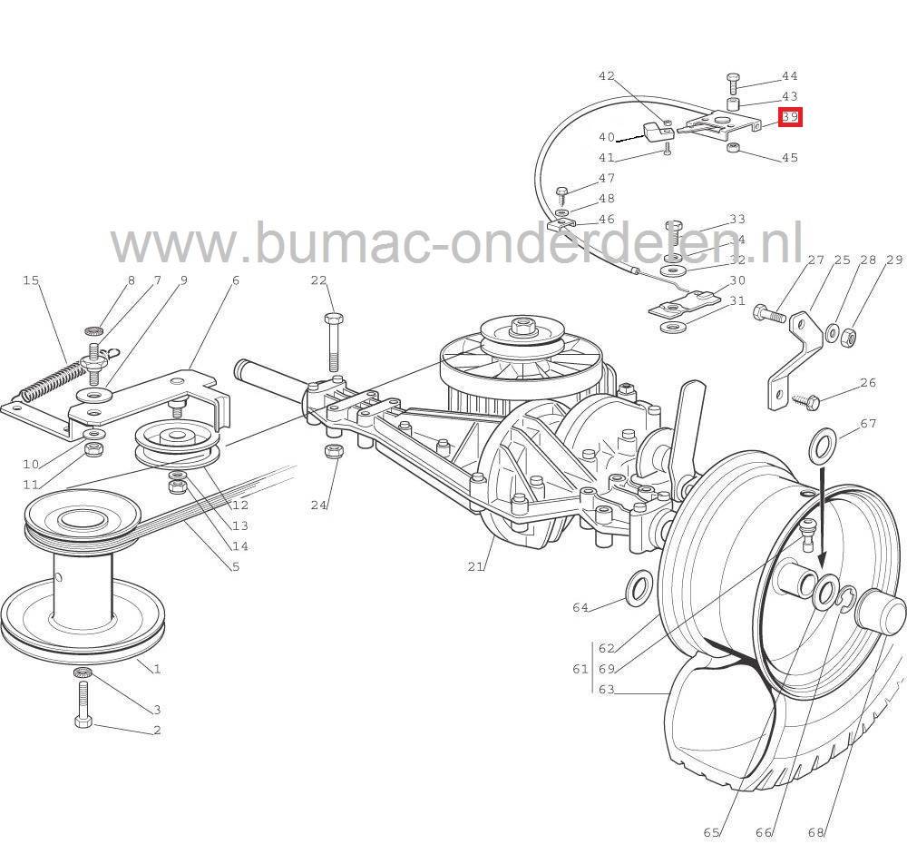 Gaskabel voor oa NP534 en F72 van Castelgarden - Stiga - Alpina - Mountfield Grasmaaier - Benzinemaaier - Loopmaaier - Zitmaaier