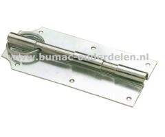 Valgrendel 200 x 90 mm Verzinkt Voor Poorten, Deuren en Hekken Een Valgrendel is een schuifmechanisme om een deur, poort en hek te vergrendelen Doordat de Pen dichtvalt sluit de grendel de deur dicht De schuif bestaat uit een ronde pen Grendel, Schuif,