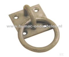 Aanlegring 50x55mm Verzinkt Een aanlegring gebruik je langs een kade om een boot of ander watervoertuig aan vast te leggen De ring is geschikt voor het aanleggen van zowel een touw als een ketting Aanlegring, Ring, Kade, Touw, Ketting, Sluiting