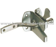 Automatische heksluiting 60 mm Verzinkt Een Automatische hekafsluiting is een schuifmechanisme om een deur, poort of hek te vergrendelen Door de automatische sluiting zorg je ervoor dat het hek altijd stevig is afgesloten en niet meer open schiet De schui