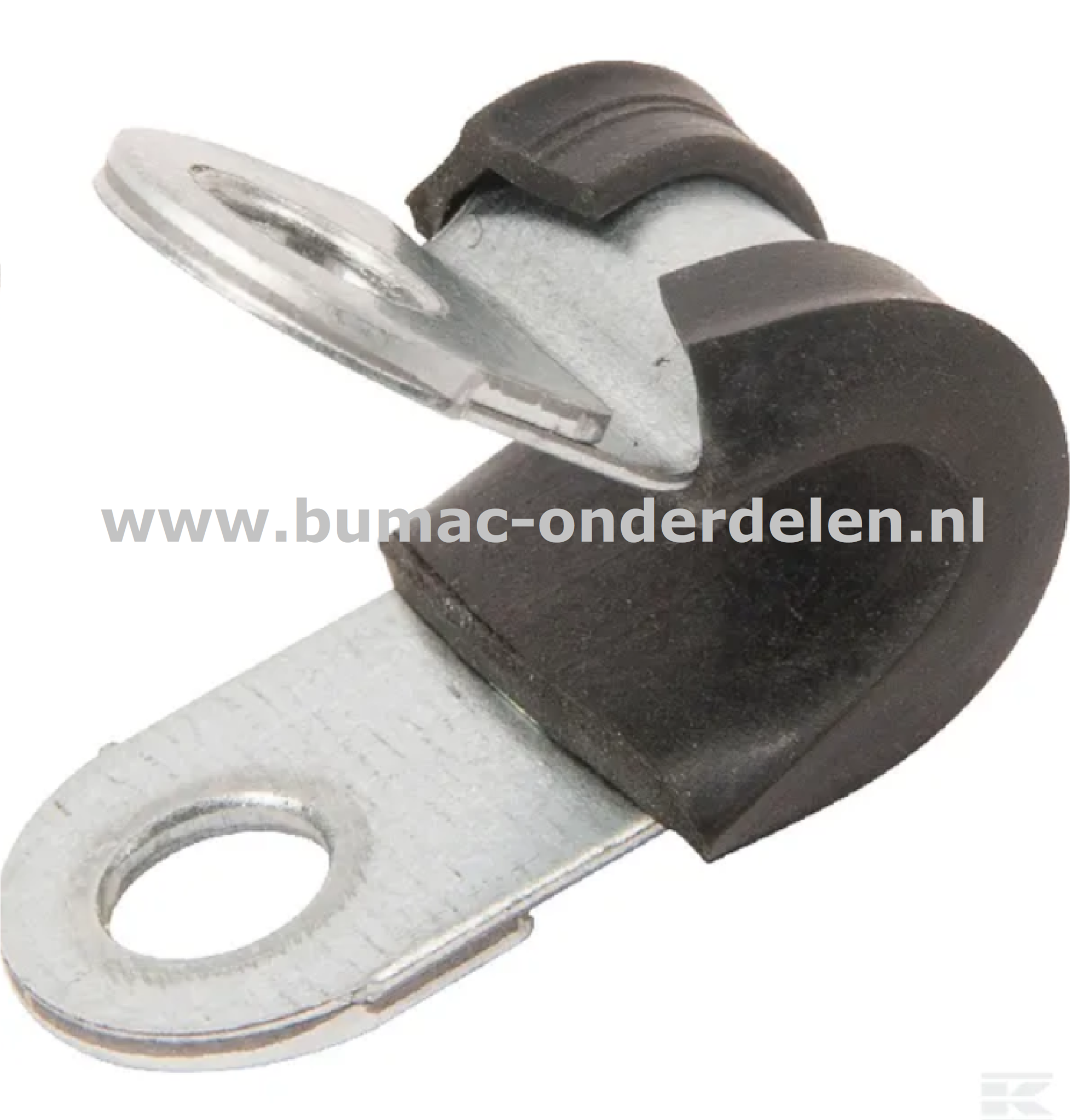 Leidingklem 10 mm Verzinkt Deze klemmen worden onder ander gebruikt voor het klemmen van Buizen, PVC buizen, Leidingen, Slangen, Kabels met een diameter van 10 mm Door de rubberen inleg zorgt de klem voor trilling demping en functioneert als bescherming v