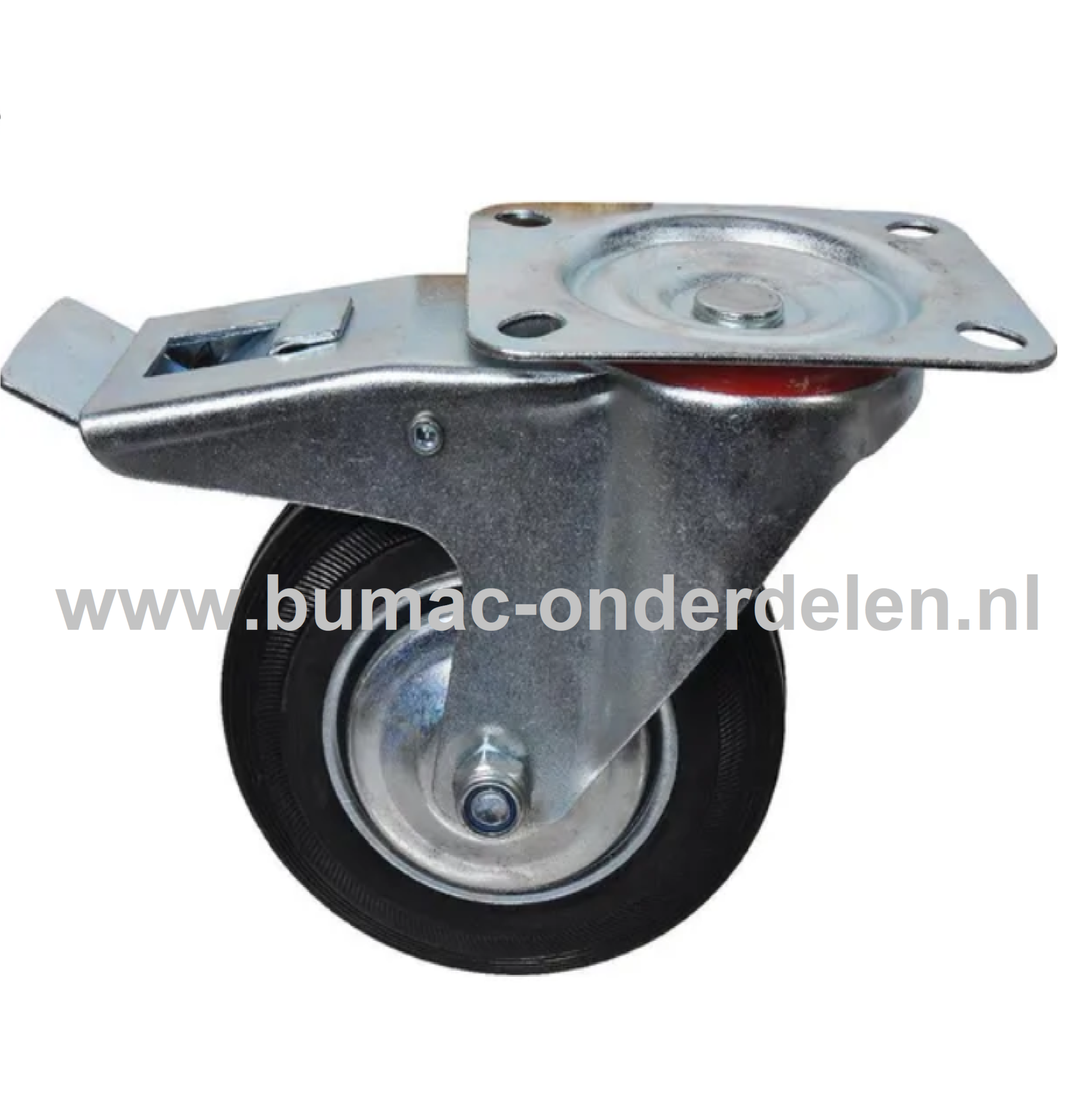 Zwenkwiel 75 mm met Rem Een Zwenkwiel is een wiel dat bewegingen naar alle kanten kan uitvoeren De Zwenkwielen hebben een massieve zwarte rubberband De wielkern is gemaakt van geperst plaatstaal en voorzien van een stalen rollager De Vastzetter werkt in o