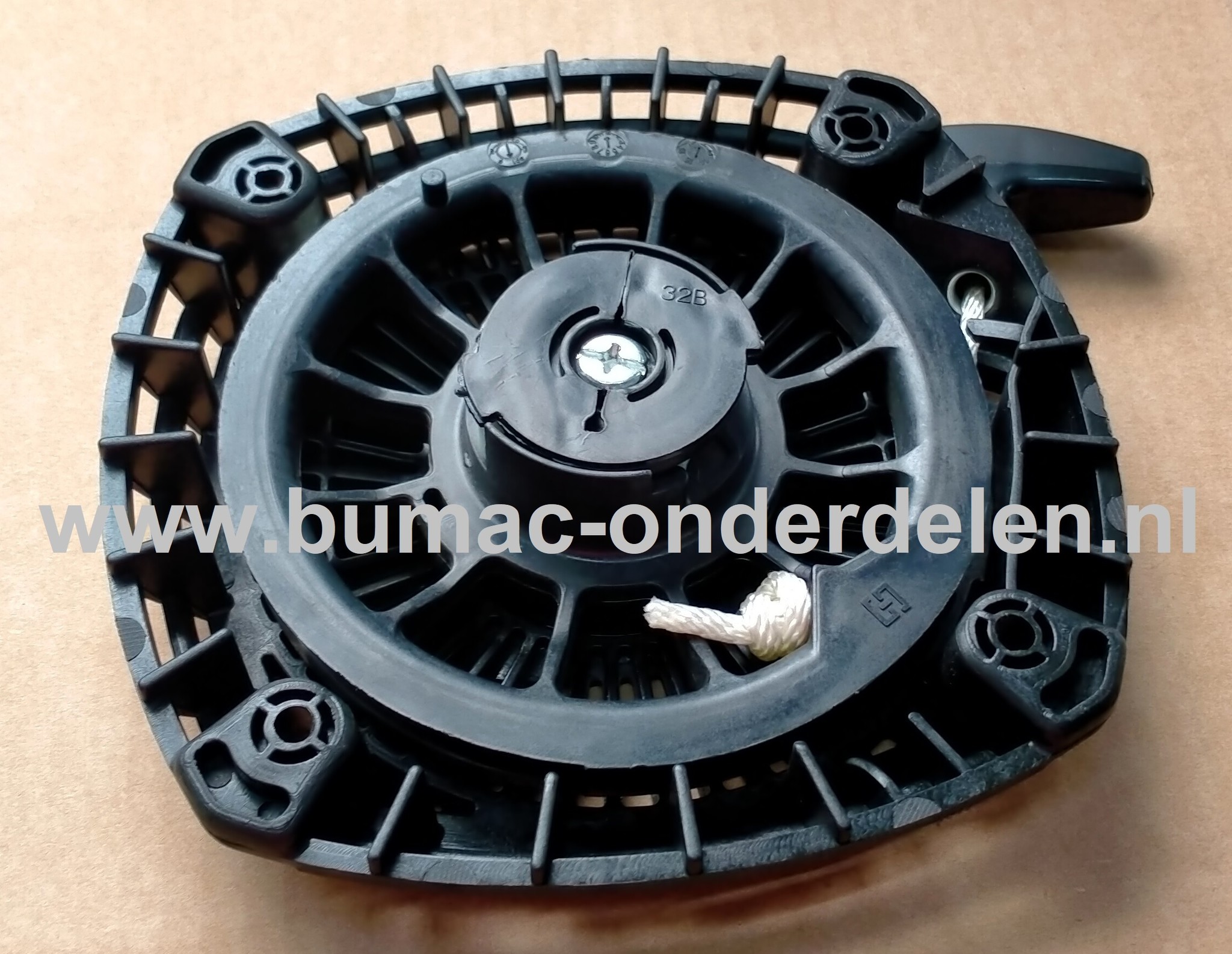 Starter Compleet ROBIN SUBARU voor EX-24, EX-27, EY-27  Motoren op Sleuvenstamper, Trilstamper, Wacker, Trilplaat, Generator, Houtversnipperaar, Waterpomp, Compressor, Bladblazer, Verticuteermachine, Veegmachine, Kantensnijder