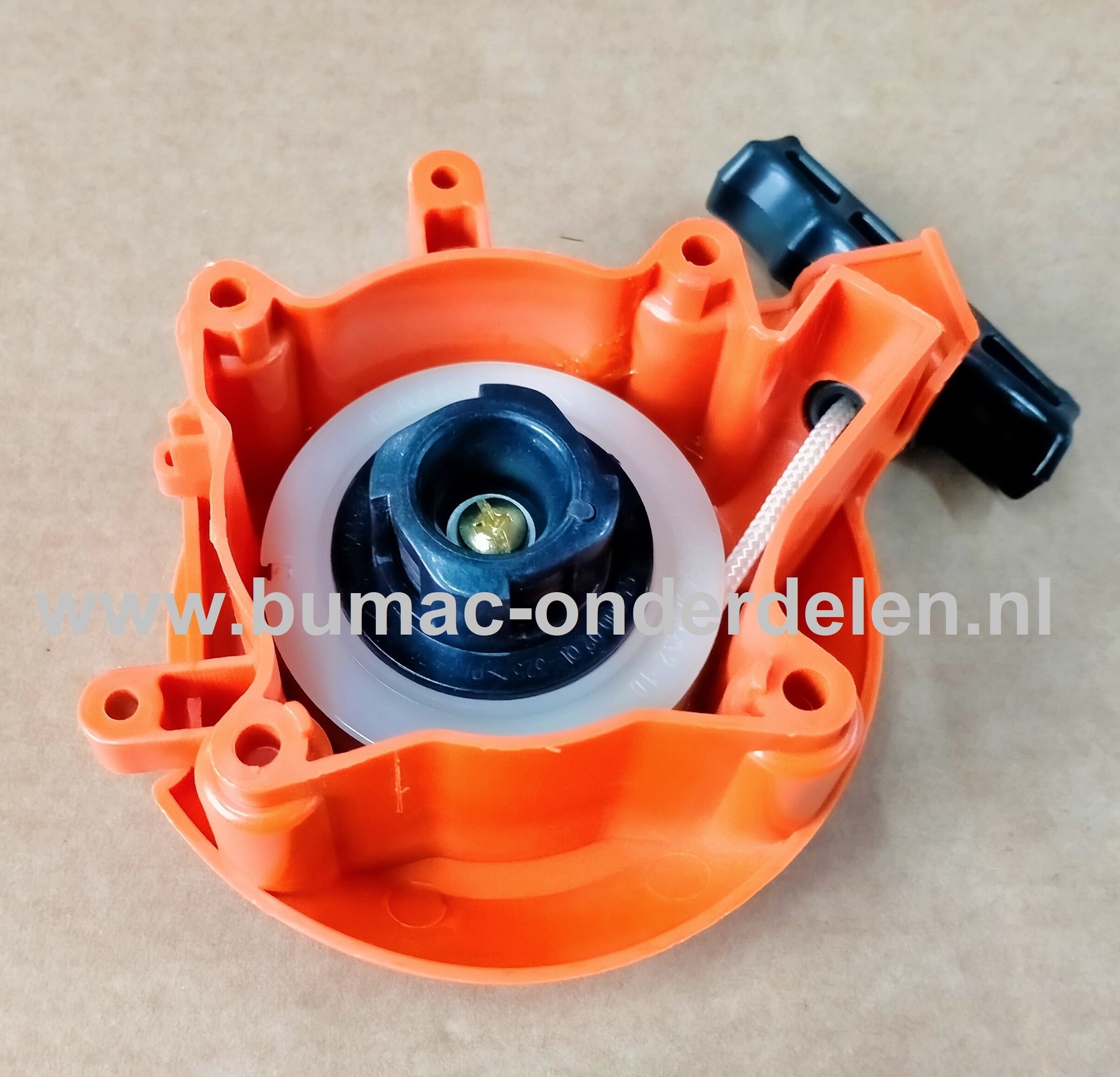 Starter Compleet voor Husqvarna 243R, 243RJ, 543R, 543RJ, 543RBK, 543RBS, 543RBX, 543RS voor Kettingzagen, Starter Compleet, bosmaaier, 243 R, 243 RJ, 543 R, 543 RJ, 543 RBK, 543 RBS, 543 RBX, 543 RS, onderdeel