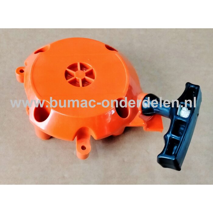 Starter Compleet voor Husqvarna 243R, 243RJ, 543R, 543RJ, 543RBK, 543RBS, 543RBX, 543RS voor Kettingzagen, Starter Compleet, bosmaaier, 243 R, 243 RJ, 543 R, 543 RJ, 543 RBK, 543 RBS, 543 RBX, 543 RS, onderdeel