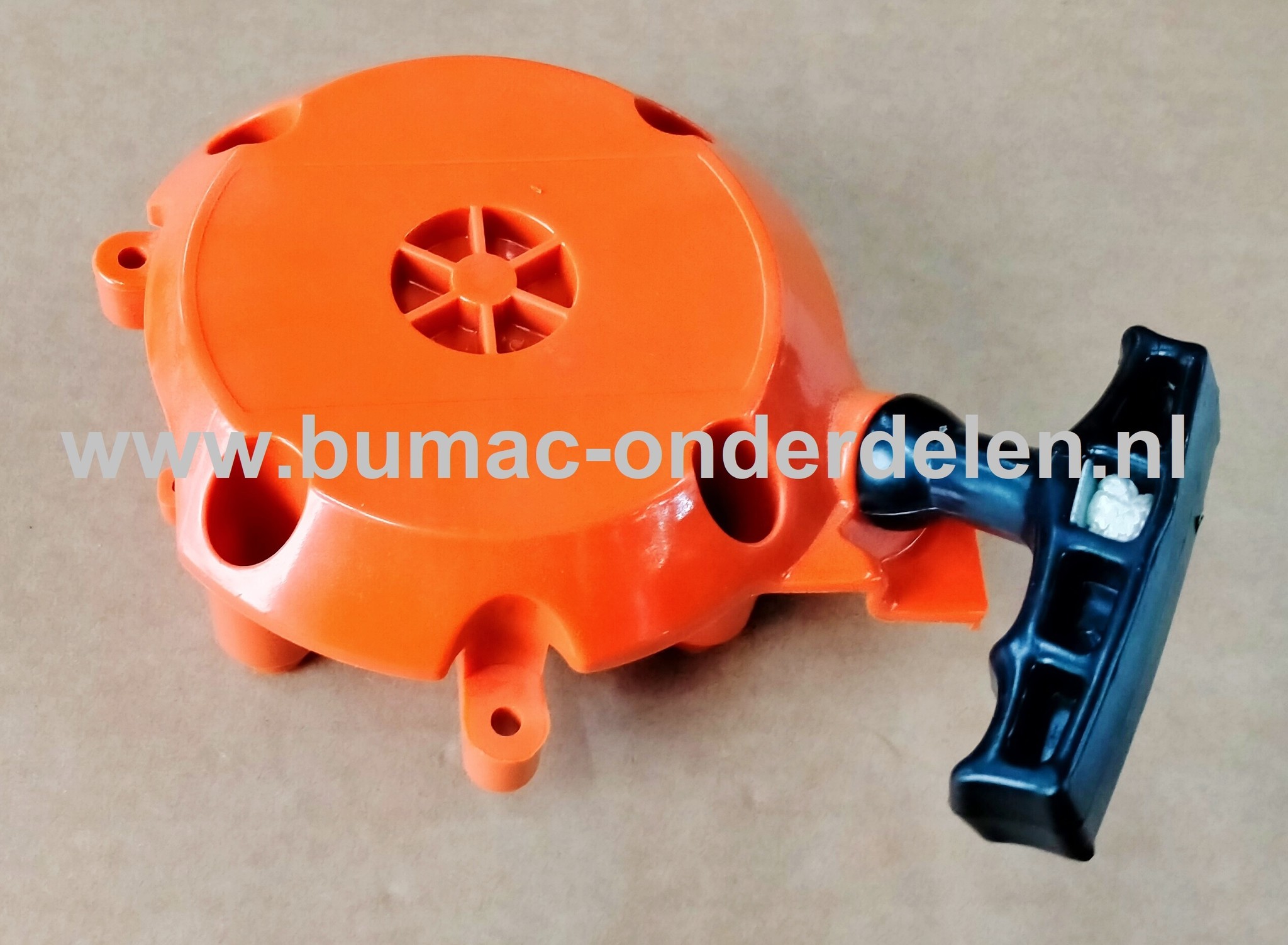 Starter Compleet voor Husqvarna 243R, 243RJ, 543R, 543RJ, 543RBK, 543RBS, 543RBX, 543RS voor Kettingzagen, Starter Compleet, bosmaaier, 243 R, 243 RJ, 543 R, 543 RJ, 543 RBK, 543 RBS, 543 RBX, 543 RS, onderdeel