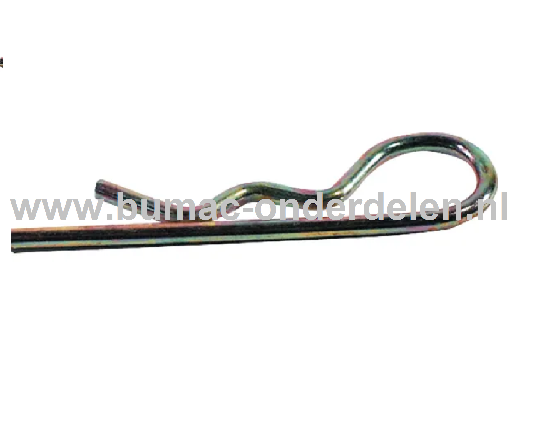 Borgclip 2,5x55 mm Verzinkt, Borgclippen worden gebruikt voor het vast zetten van assen en pennen Door de vorm vlakke veerkarakteristiek waardoor gemakkelijk te monteren R-Clip, Veerpen, Clip, Borgveer, Haarpin , Koppelingspin, Motorkappin, Pennen, Assen,