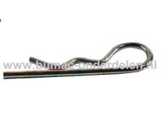 Borgclip 6x105 mm Verzinkt, Borgclippen worden gebruikt voor het vast zetten van assen en pennen Door de vorm vlakke veerkarakteristiek waardoor gemakkelijk te monteren R-Clip, Veerpen, Clip, Borgveer, Haarpin , Koppelingspin, Motorkappin, Pennen, Assen,