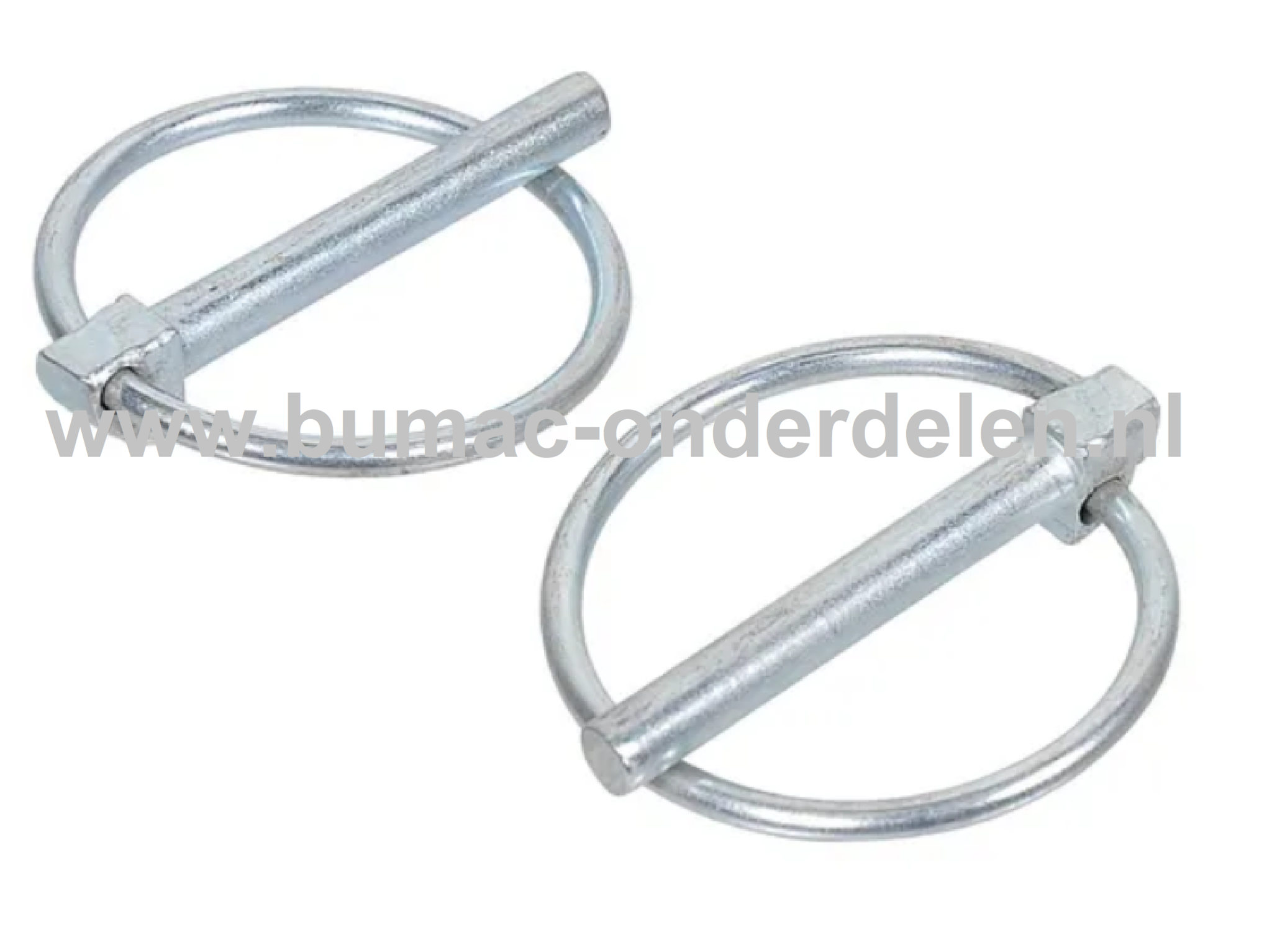 Borgpen 10x45 mm Verzinkt Borgpennen voor het voorkomen van loswerken pennen voor op Steigers, Tractors, Aanbouwwerktuigen, Fietsen, Steiger, Aanhangers, Klauwbekapboxen Borgclip, Borgveer, Borg Pen, Verbinding,  De Pen wordt vastgezet en de ring zorgt v
