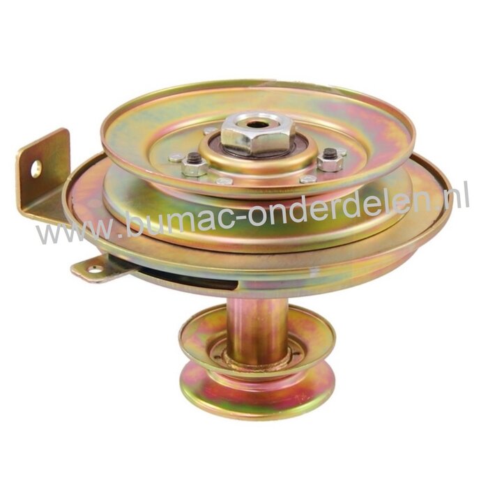 Mechanische Meskoppeling voor MTD, Cub Cadet, Bolens, Yard Man, Gutbrod, Wolf Zitmaaier, Tuintrekker PTO Koppeling voor Inschakelen van de Maaimessen, Mes Inschakelings Koppeling, CC1018AN, Hoogte 168 mm, Aansluiting 25,4 mm