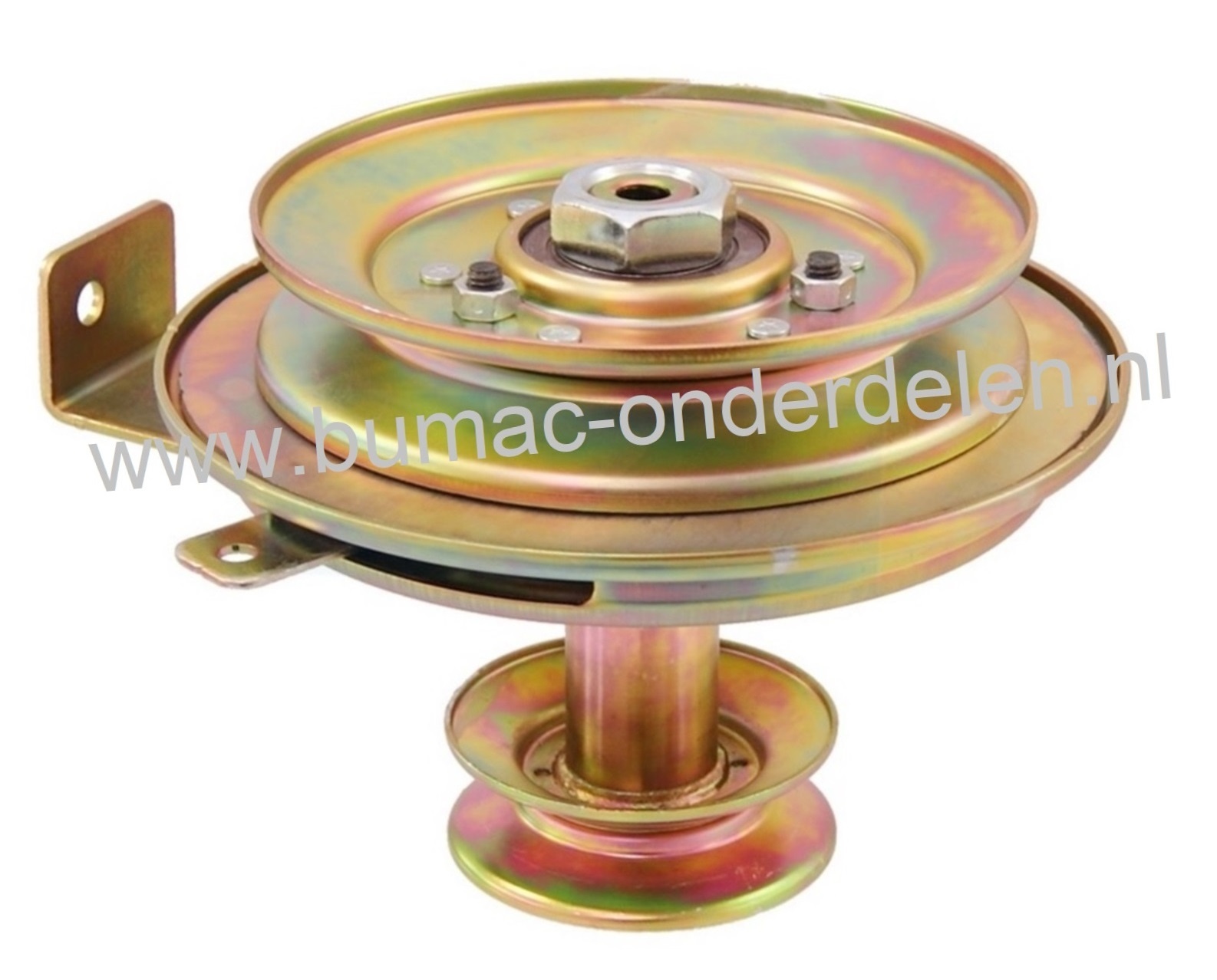 Mechanische Meskoppeling voor MTD, Cub Cadet, Bolens, Yard Man, Gutbrod, Wolf Zitmaaier, Tuintrekker PTO Koppeling voor Inschakelen van de Maaimessen, Mes Inschakelings Koppeling, CC1018AN, Hoogte 168 mm, Aansluiting 25,4 mm