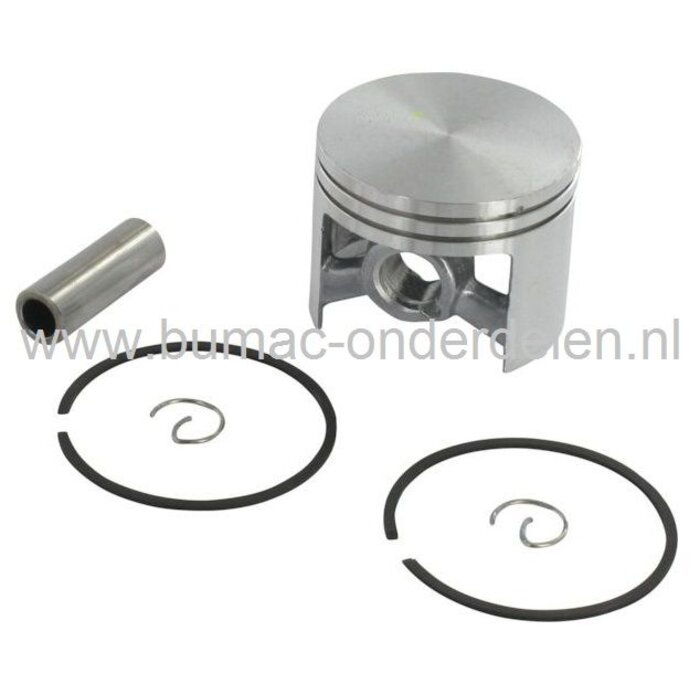 Zuiger Ø 50 mm voor Stihl Kettingzagen 044 en MS440, Zuigerset Compleet met Zuigerveren, Pistonpen en Borgringen voor Stihl Motorzaag, Kettingzaag, Stihl Zuiger met Zuigerpen en Bevestigingclips, 044, MS 440, Stihl Interne Motordelen