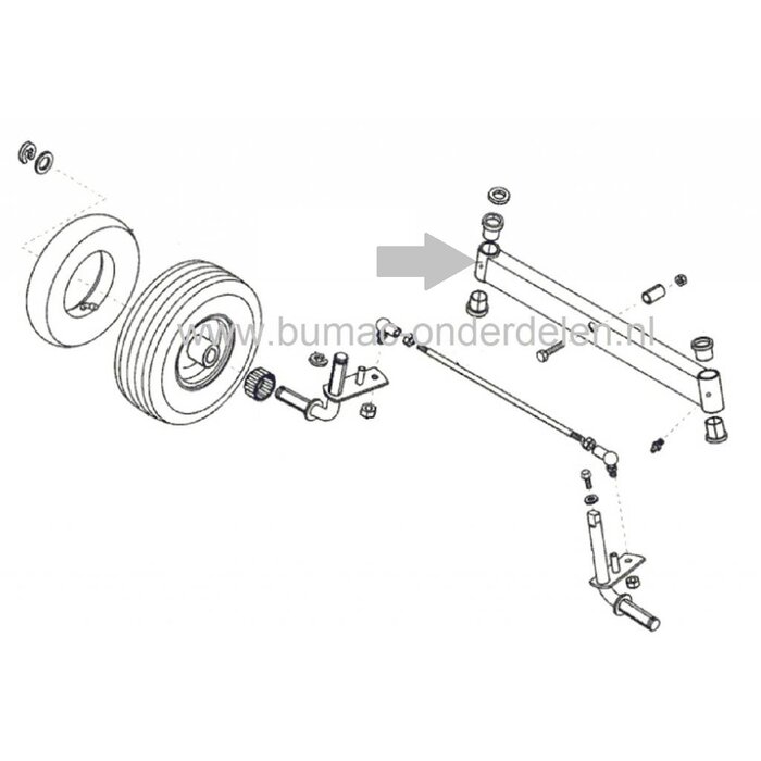 Vooras Alko - Solo en Brill Zitmaaier - Frontmaaier - Tuintrekker, Comfort T750 - T17-102HD Marina, 521075, 51447701, 521078