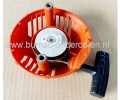 Starter Compleet voor Husqvarna 124C, 124L, 124R, 125C, 125E, 125L, 125LD, 125LDX, 125R, 125RJ, Bosmaaier, Trimmers, Motorzeisen, Handstarter onderdeel