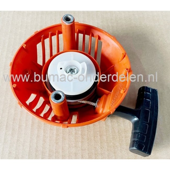 Starter Compleet voor Husqvarna 124C, 124L, 124R, 125C, 125E, 125L, 125LD, 125LDX, 125R, 125RJ, Bosmaaier, Trimmers, Motorzeisen, Handstarter onderdeel