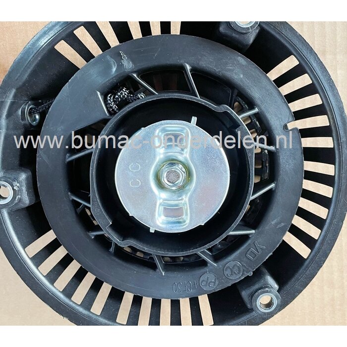 Starter Compleet voor HONDA GP160, GP200, Trilplaten , Generatoren, Kooimaaiers, Tuinfrees, Houtversnipperaar, Waterpompen, Bouwlift, Bobcat, Minikraan,  Aggregaat, Hoogwerker, Cart, Hakselaar, Hogedrukreiniger, Verticuteermachines, Veegmachines,  Kantens