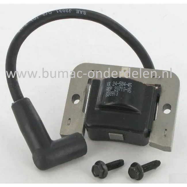 Ontstekingsspoel voor Kohler Command Motoren op Zitmaaiers, Frontmaaiers, Tuintrekkers, CH18, CH23, CH730, CV18, CV20, CV22, CV23, CV25, CV624, CV675, CV710, CV720, CV725, CV730, CV730S, SV820, Bobine, Ontstekingsmodule