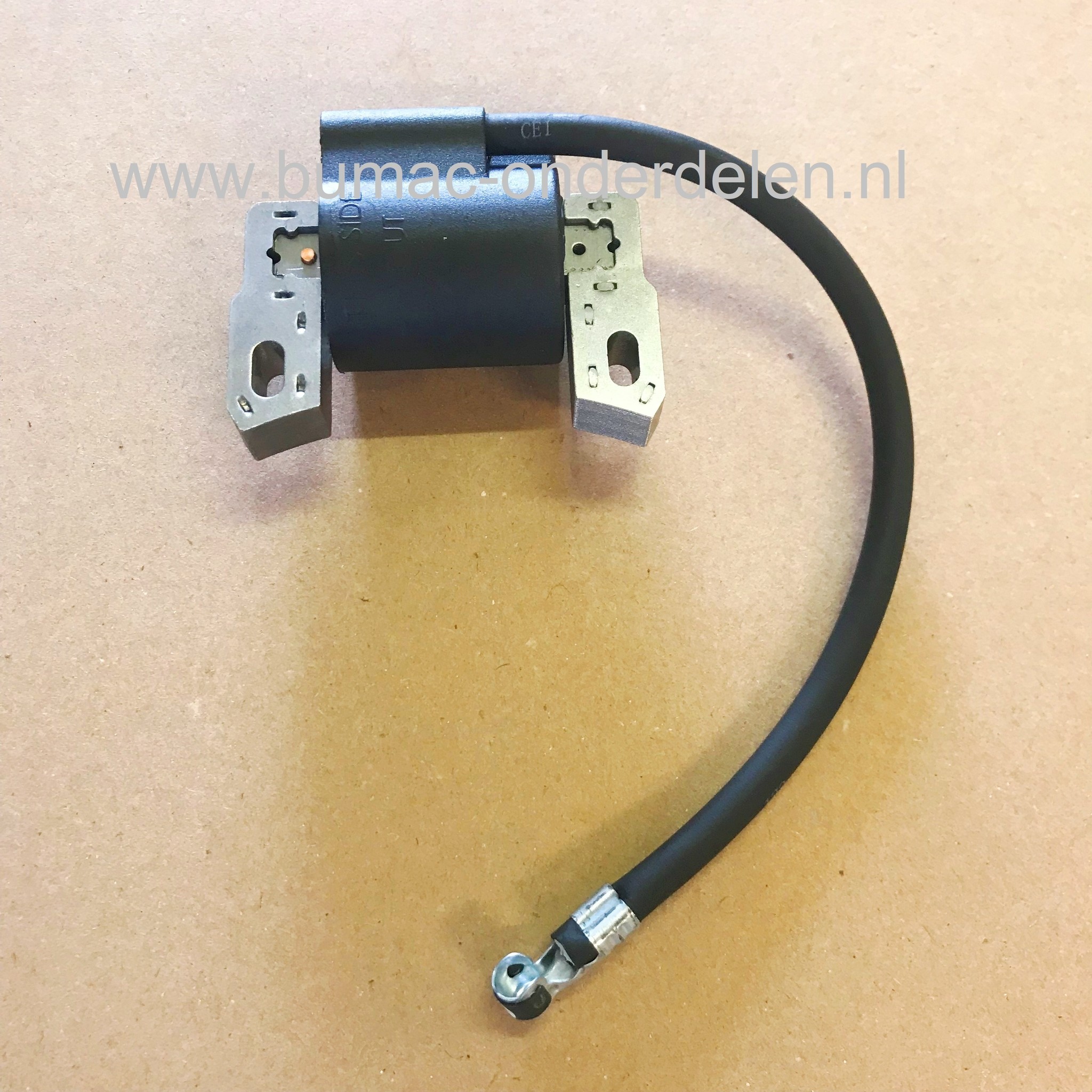 Ontsteking voor Briggs & Stratton Quantum - Max en Europe van 5 t/m 6,5 Pk en Intek OHV 6,5 Pk en Motoren met Horizontale Krukas op Grasmaaier, Aggregaat, Generator, Houtversnipperaar, Veegmachine, Gazonmaaier e.d., Ontstekingsspoel, Bobine