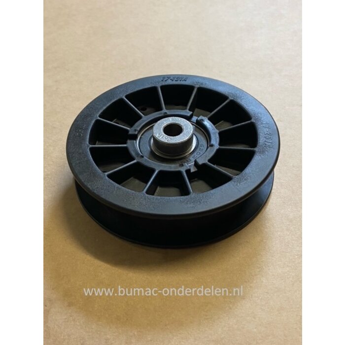 V-snaar poelie voor Toro Frontmaaier, Zitmaaier 74812, 74813, 74814, 74815, 74816, 74818, 74820, 74822, 74823, 74824, 74832, 74914, Pouly Riempoelie, onderdeel