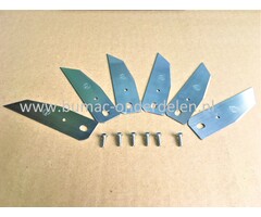 Onderste Messenset 6 Stuks voor Alko Robot Grasmaaiers, Robolinho 100, 1100, 3100, 4100, Robotmaaiers, Maairobots onderdeel