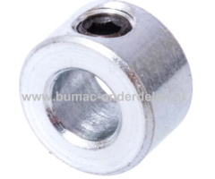 Stelringen 10x20x10 mm Verzinkt Een Stelring is een stalen ring die op een as verschuifbaar is en door middel van een schroef kan worden bevestigd worden om de Asring op de verlangde plaats te houden Door een Stelring zorg je er dus voor dat de As niet ga