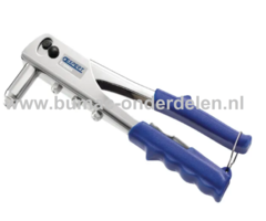 Popnageltang 2,4-5,0 mm Popnageltang of Blindklinknageltang geschikt voor het plaatsen van aluminium, rvs, en stalen blindklinknagels met een diameter van 2,4 t/m 5,0 mm De Popnageltang zorgt voor een betrouwbare en snelle klinkverbinding en heeft een Ger