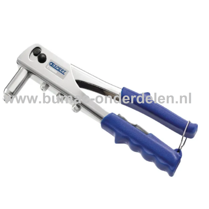 Popnageltang 2,4-5,0 mm Popnageltang of Blindklinknageltang geschikt voor het plaatsen van aluminium, rvs, en stalen blindklinknagels met een diameter van 2,4 t/m 5,0 mm De Popnageltang zorgt voor een betrouwbare en snelle klinkverbinding en heeft een Ger