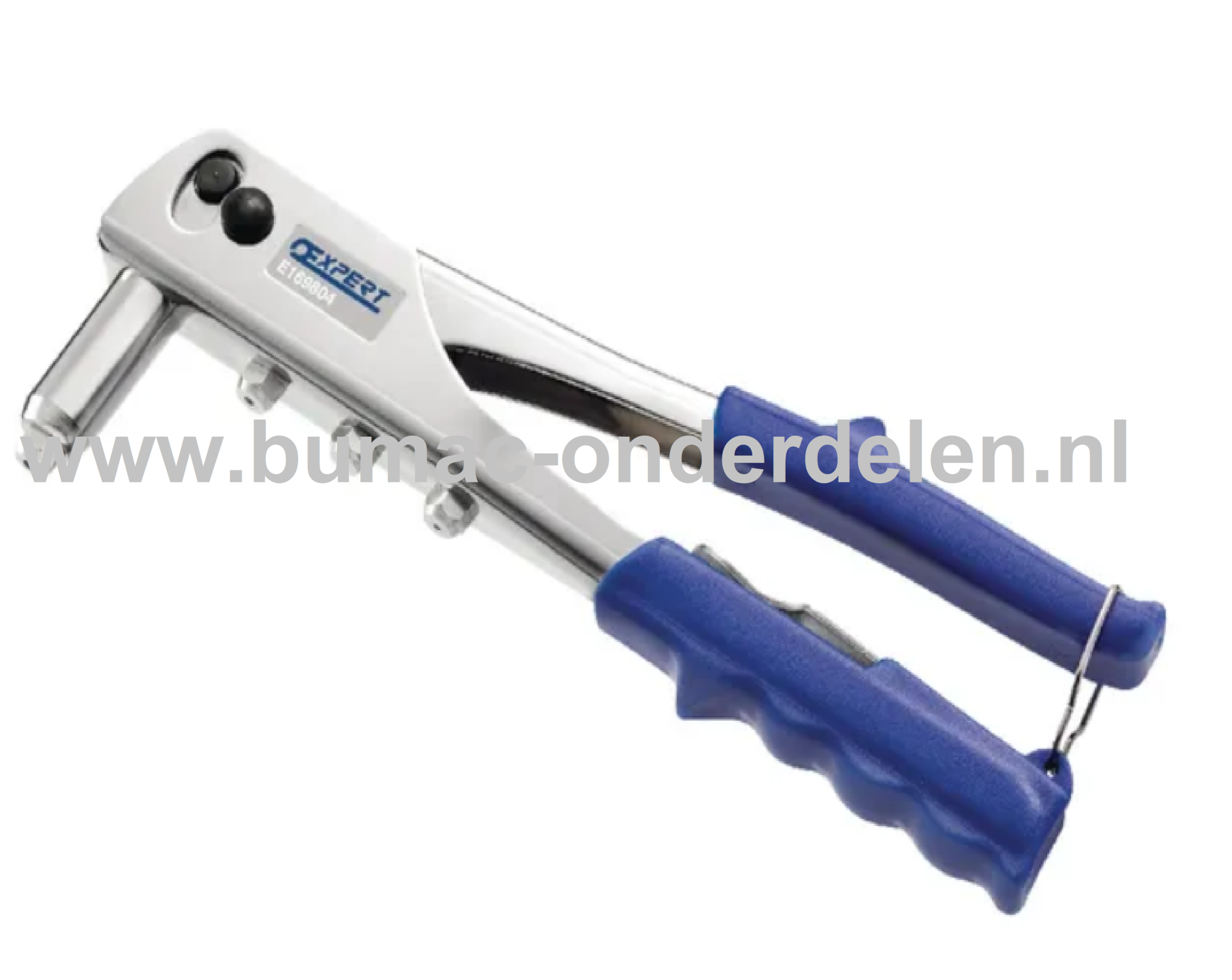 Popnageltang 2,4-5,0 mm Popnageltang of Blindklinknageltang geschikt voor het plaatsen van aluminium, rvs, en stalen blindklinknagels met een diameter van 2,4 t/m 5,0 mm De Popnageltang zorgt voor een betrouwbare en snelle klinkverbinding en heeft een Ger