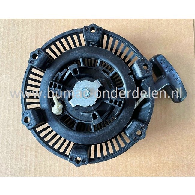 Starter Compleet voor HONDA GX100, Trilplaat, Generator, Kooimaaier, Tuinfrees, Houtversnipperaar, Waterpomp, Bouwlift, Bobcat, Minikraan, Aggregaat, Hoogwerker, Cart, Veegmachine, Hakselaar, Hogedrukreiniger, Verticuteermachine, Kantensnijder, Vlinder, H