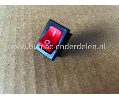 Universele Schakelaar voor ALPINA, EFCO, MARUYAMA, MTD, OLEO MAC op onder andere Bosmaaiers, Trimmers, Motorzeis, Kettingzagen, Frontmaaiers, Aan/Uit schakelaar, Start, Stop schakelaar, onderdeel