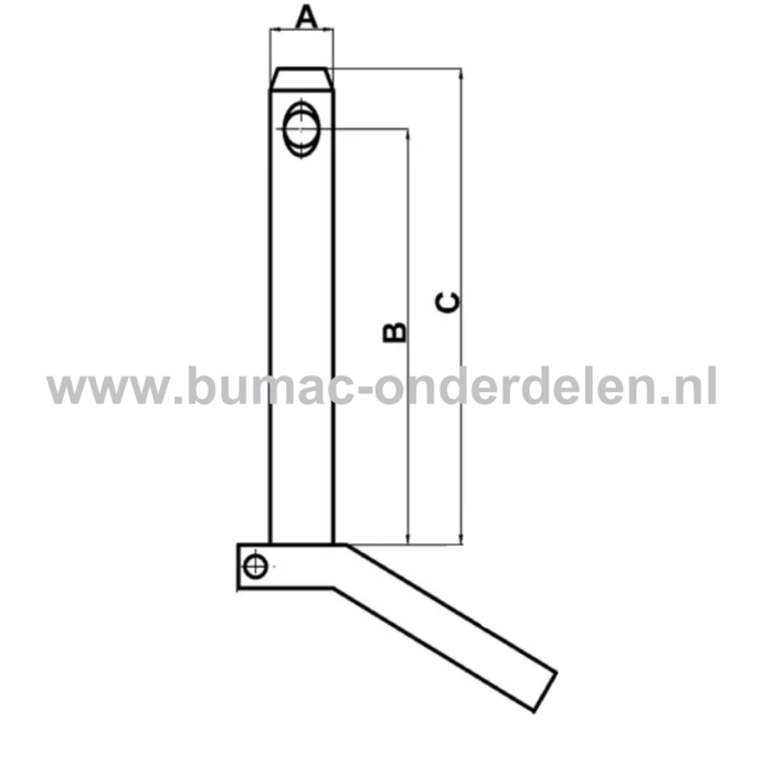 Trekhaak met Greep 28x130 mm Pennen worden onder andere gebruikt voor het voorkomen van loswerken Door de greep die de pen heeft kan je de pen makkelijk verwijderen aan de pen zit een ketting met daar aan een borgpen om de Pen goed en stevig te borgen De