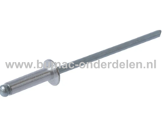 Blindniet 3x16 mm is een bevestigingsmiddel om twee stukken plaatmateriaal aan elkaar vast te maken De blindklinknagel kan toegepast worden bij delen die maar van een kant toegankelijk zijn De popnagel wordt in het gat van de te verbinden de