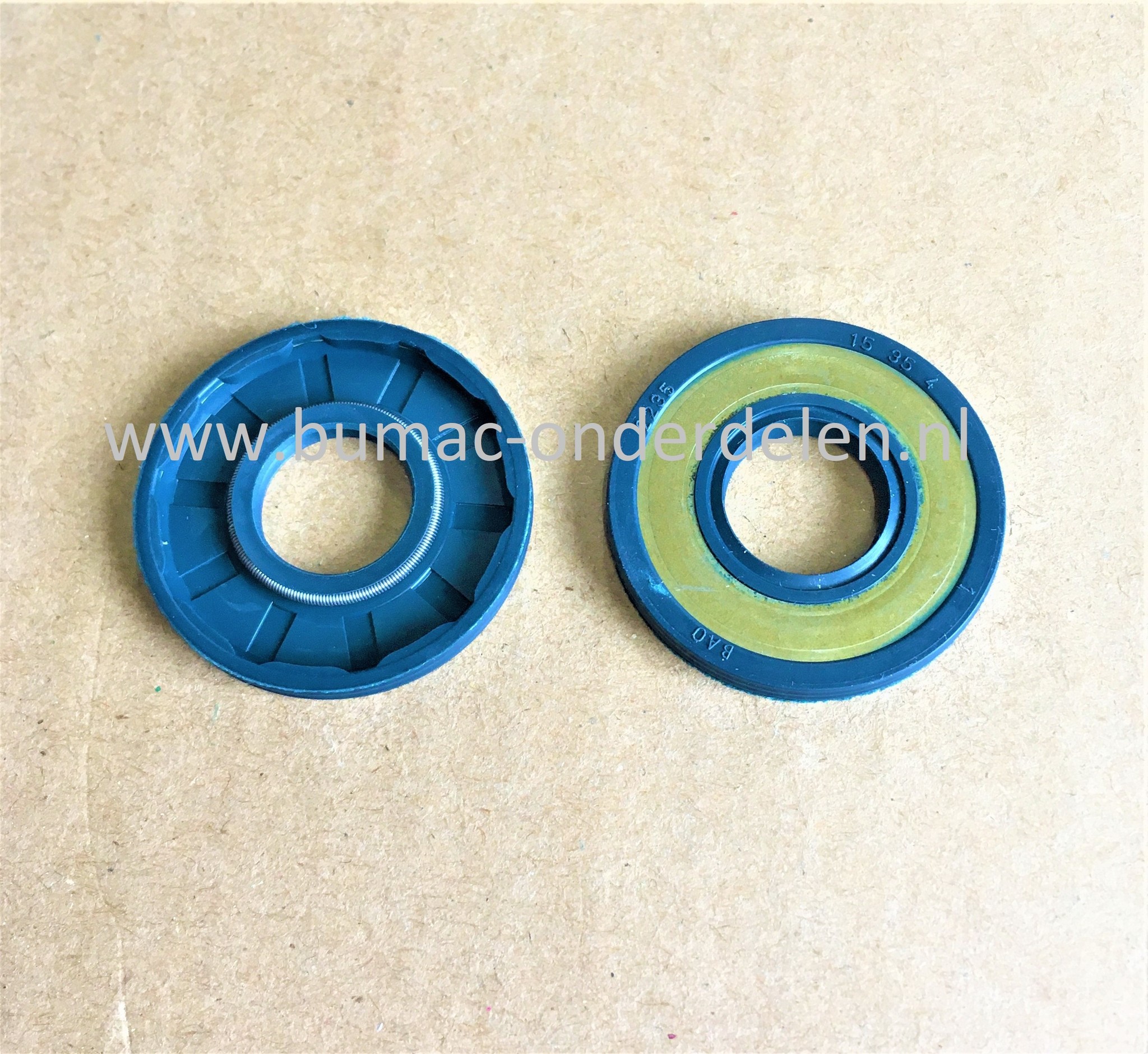 Oliekeerring 15x35x4 mm  voor Husqvarna, Jonsered, Partner, McCulloch Kettingzagen, Motorzagen,  455, 460, 465 Rancher, CS2255, Benzinezagen, CS 2255, onderdeel