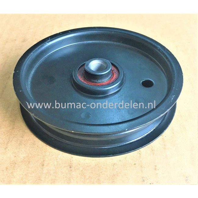 Pouly vlak Gelagerd voor MTD, Toro, Cub Cadet Zitmaaiers, Grasmaaiers, Tuintrekkers HDS2205, CC6000 - CC5000 series, Pouley, Pulley, Poelie, HDS 2205, CC 5000, CC 6000