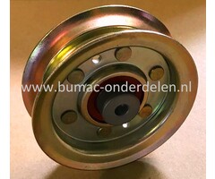 Poelie vlak gelagerd John Deere en Sabo voor series X737, X757, X777, X797, LT737, LT757, LT777, LT797, LT133, LT150, LT155, LT160, LT166, LT170, LT180, LTR155, LTR166, LTR18, X500, X520, X540, X530, V snaar poelie JOHN DEERE, Vlakke gelagerde Riemschijf,